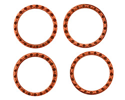 Stampt Antique Copper (plated) Small Round Textured Ring 16mm