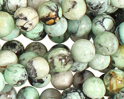Grass Green Turquoise Round 6mm