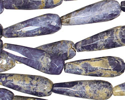 Sodalite Faceted Teardrop 30x10mm