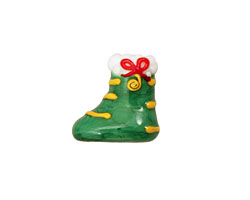 Grace Lampwork Stocking Focal 15x17mm
