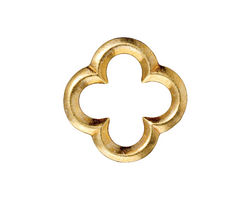 TierraCast Gold (plated) Large Quatrefoil Link 21mm
