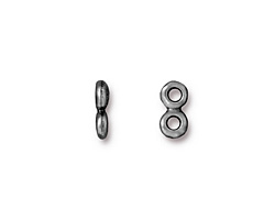 TierraCast Antique Pewter (plated) Nugget 2-Hole Bar 5x10mm