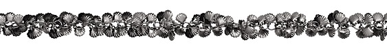 Gunmetal Sea Shell Chain