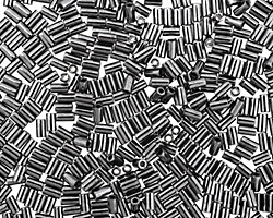 TOHO Metallic Hematite Bugle #1 Seed Bead