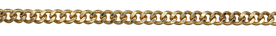 Satin Hamilton Gold (plated) Large Curb Chain
