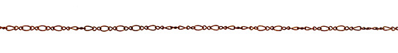 Antique Copper (plated) Single Twisted Oval & Figure 8 Chain