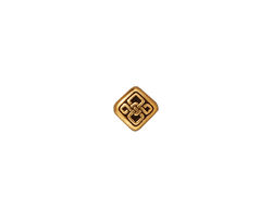 TierraCast Antique Gold (plated) Small Celtic Diamond 8mm