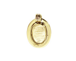 Brass Lipped Oval Bezel 15x20mm