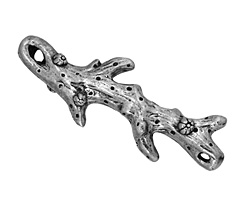 Green Girl Pewter Coral Link 47x15mm