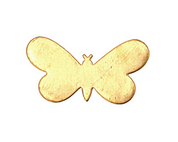 Brass Butterfly Blank 32x19mm
