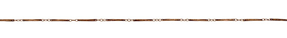 Antique Copper (plated) Twisted Bar Chain