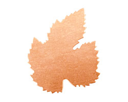 Copper Grape Leaf Blank 41x52mm