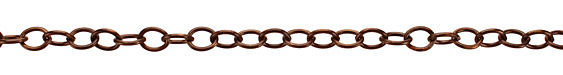 Vintaj Natural Brass Rounded Oval Chain