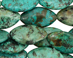 African Turquoise Horse Eye 28x16mm