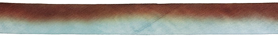 Chocolate Sky Hand Dyed 100% Silk Ribbon 1"
