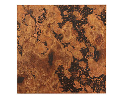 Lillypilly Mottled Patina Copper Sheet 3"x3", 24 gauge