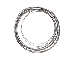 Soft Flex Silver Plated Pewter Half Round Craft Wire 21 gauge, 4 yards