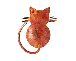 Patricia Healey Copper Cats Back Pendant 39x50mm
