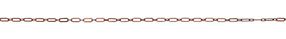 Vintaj Natural Brass Fancy Oval Chain