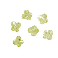 Lemon Ice Faceted Butterfly 6x6mm