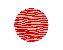Lillypilly Red Zebra Anodized Aluminum Disc 25mm, 24 gauge
