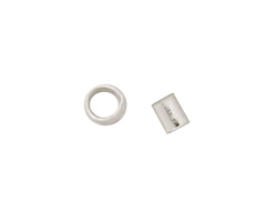 Silver (plated) Crimp Tube 1x1.5mm
