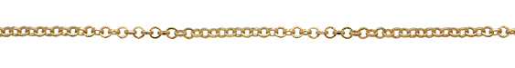 Satin Hamilton Gold (plated) Textured Circular Cable Chain
