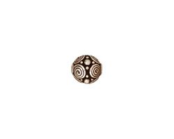 TierraCast Antique Silver (plated) Spirals Round 8mm