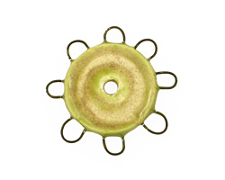 Jangles Ceramic Chartreuse, Sand Small Pinwheel 27-28mm
