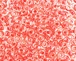 TOHO Crystal (with Tomato Lining) Round 6/0 Seed Bead