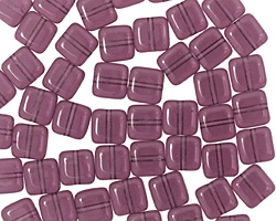 Czech Glass Amethyst Square 6mm