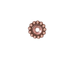 TierraCast Antique Copper (plated) Large Hole Beaded Heishi 2x11mm