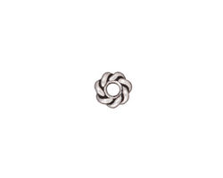 TierraCast Antique Silver (plated) Large Hole Twisted Heishi 2x7mm