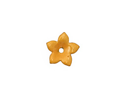 C-Koop Enameled Metal Dark Mustard Small 5 Petal 12mm