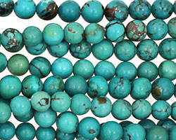 Chinese Turquoise Round 5-6mm