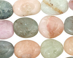 Beryl Morganite Tumbled Nugget 12-24x13-16mm