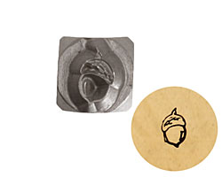 Acorn Metal Stamp 4mm