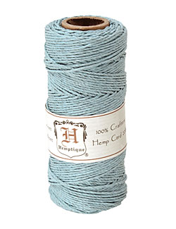 Light Blue Hemp Twine 20 lb, 205 ft