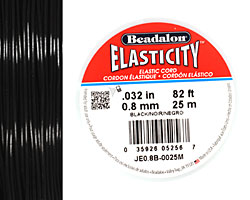 Elasticity Black .8mm, 25 meters