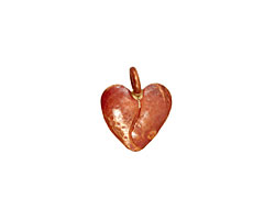 Patricia Healey Copper Heart Charm 12x15mm