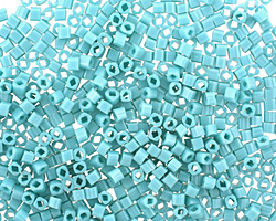 TOHO Opaque Turquoise Cube 1.5mm Seed Bead