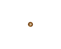 TierraCast Antique Gold (plated) Beaded Bead Cap 4mm