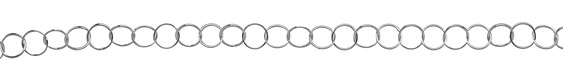 Silver (plated) Ring Cable Chain