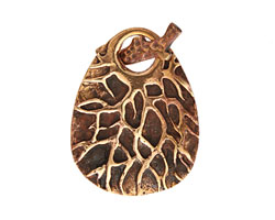 Saki Bronze Tree Branch Toggle Clasp 40x30mm, 25mm bar