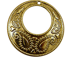 Stampt Antique Gold (plated) Paisley Gypsy Hoop 38mm