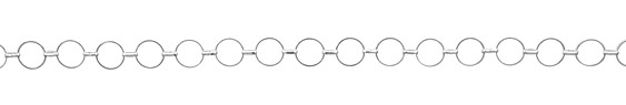 Silver (plated) Linked Ring Chain