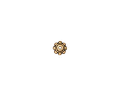 TierraCast Antique Gold (plated) 6mm Beaded Bead Aligner 3x5mm