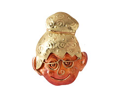 Patricia Healey Copper Grandma Pendant 41x52mm
