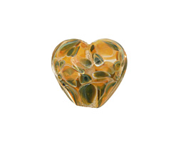 Grace Lampwork Multi-Color Boro Heart 19-20mm