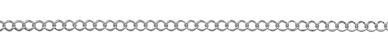 Silver (plated) Curb Link Chain
